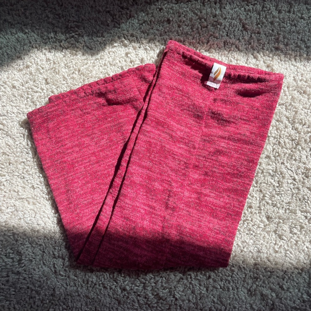 Red melange/heather rubiawear shorty legwarmers